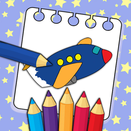 Vehicle Coloring Book